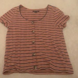 American eagle striped shirt with buttons